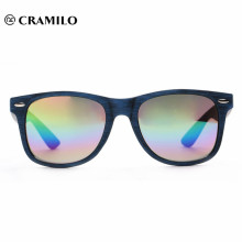 gafas de sol italianas de la fábrica china de madera natural del arco iris